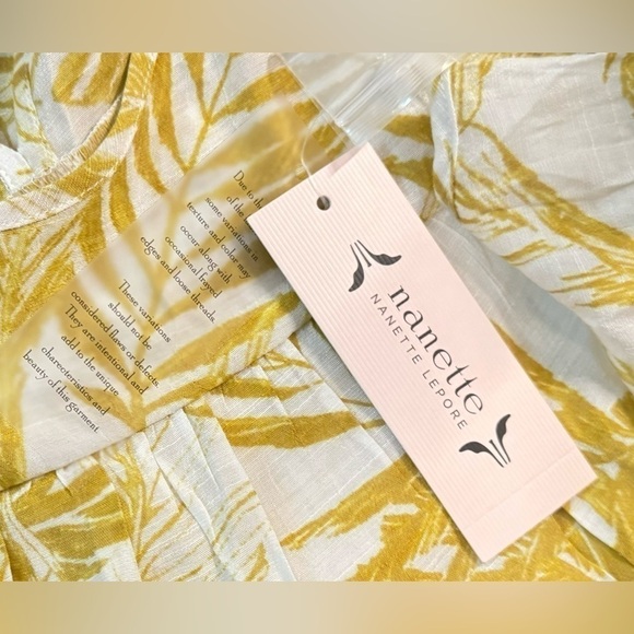 Nanette Lepore | Golden Ray Sleeveless Blouse (L) - Picture 6 of 7